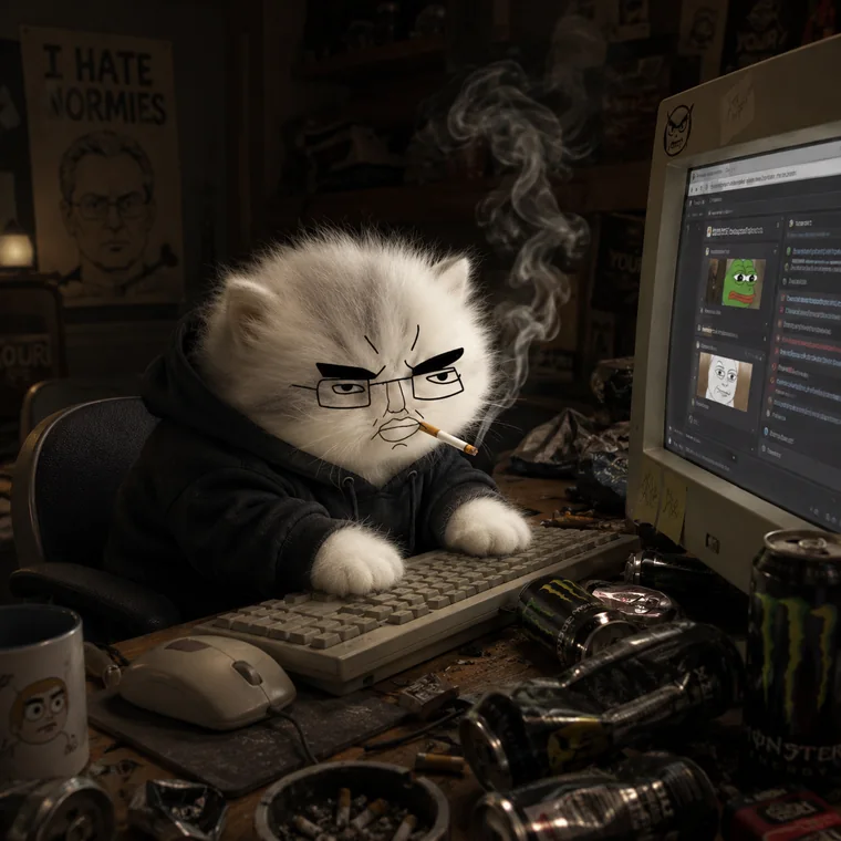 chud cat at his battle station